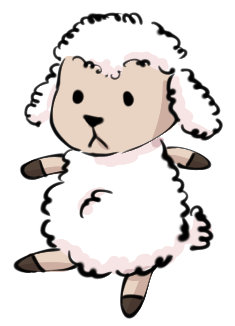 a drawing of a toy sheep